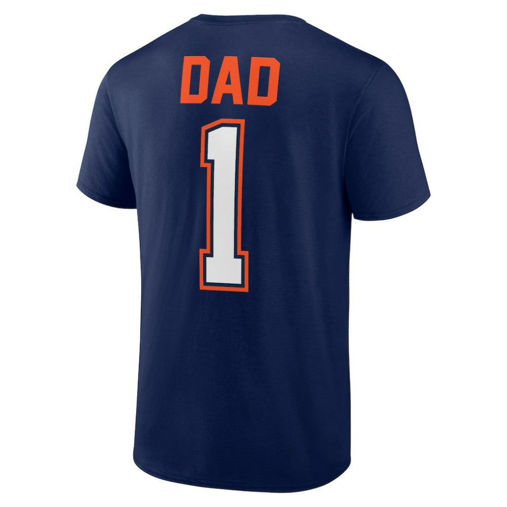 Detroit Tigers Father's Day #1 Dad T-Shirt - Navy T-shirts