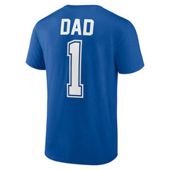Los Angeles Dodgers Father's Day #1 Dad T-Shirt - Royal T-shirts