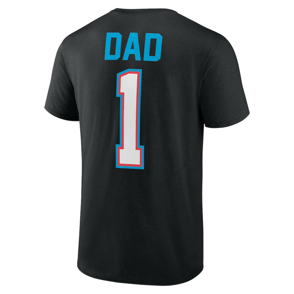 Miami Marlins Father's Day #1 Dad T-Shirt - Black T-shirts