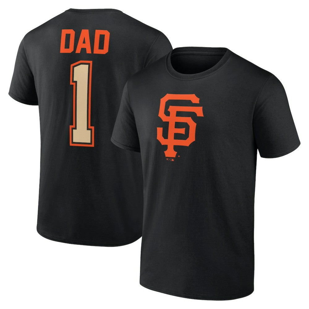 San Francisco Giants Father's Day #1 Dad T-Shirt - Black T-shirts