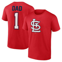 St. Louis Cardinals Father's Day #1 Dad T-Shirt - Red T-shirts