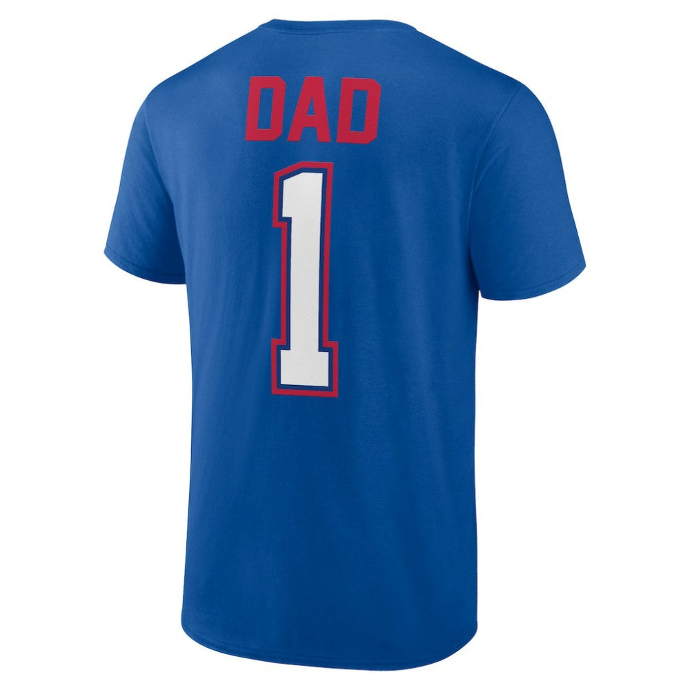 Texas Rangers Father's Day #1 Dad T-Shirt - Royal T-shirts