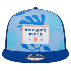 New York Mets New Era Bikini Bottom Trucker 9FIFTY Snapback Hat - Royal Hats
