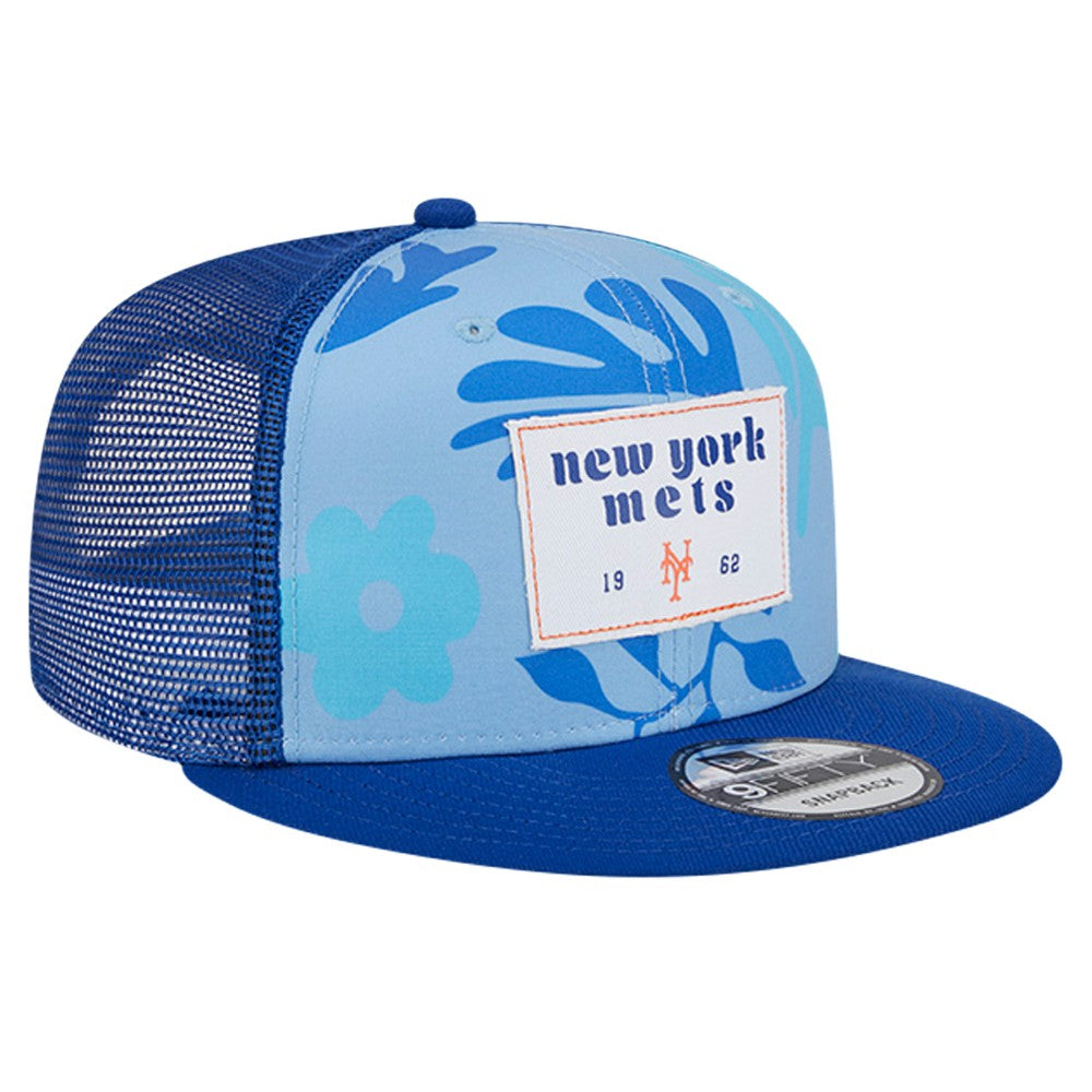New York Mets New Era Bikini Bottom Trucker 9FIFTY Snapback Hat - Royal Hats