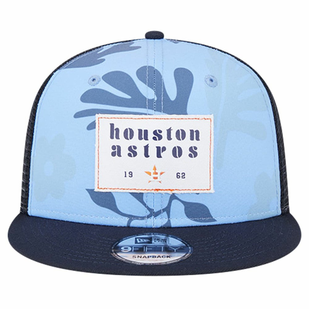 Houston Astros New Era Bikini Bottom Trucker 9FIFTY Snapback Hat - Navy Hats