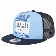 Seattle Mariners New Era Bikini Bottom Trucker 9FIFTY Snapback Hat - Navy Hats