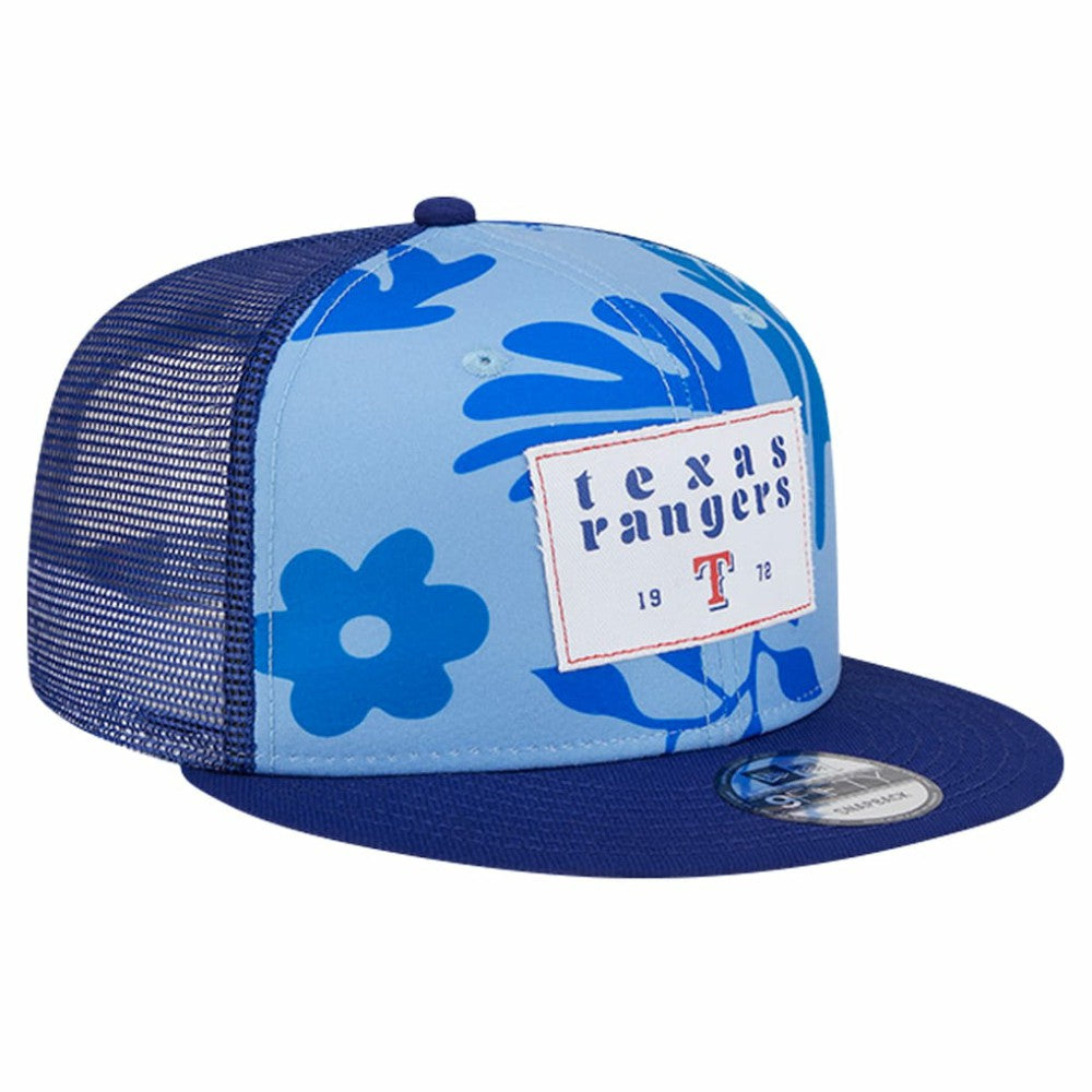Texas Rangers New Era Bikini Bottom Trucker 9FIFTY Snapback Hat - Royal Hats