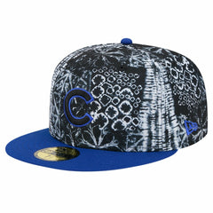 Chicago Cubs New Era Sands 59FIFTY Fitted Hat - Black Hats
