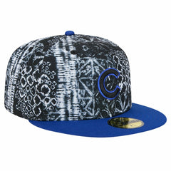 Chicago Cubs New Era Sands 59FIFTY Fitted Hat - Black Hats