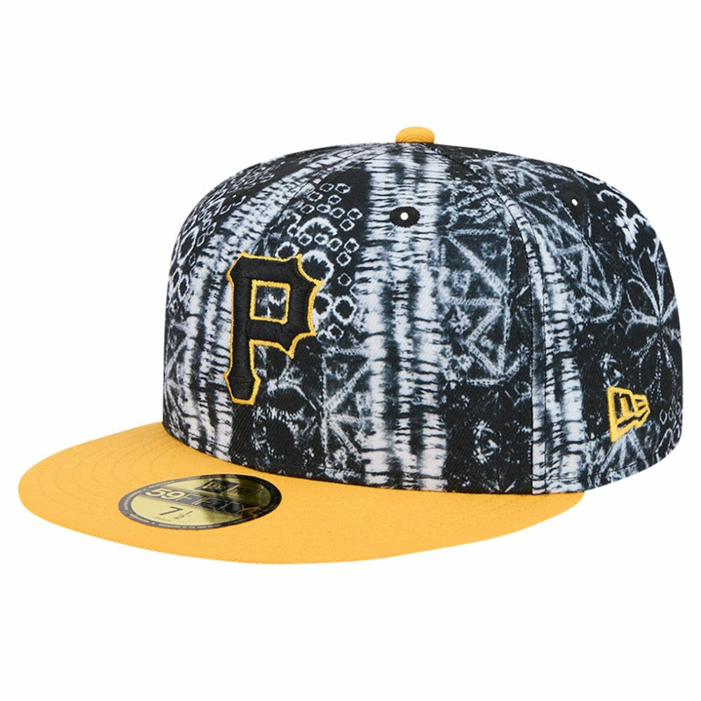 Pittsburgh Pirates New Era Sands 59FIFTY Fitted Hat - Black Hats