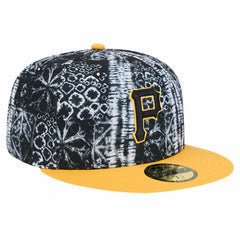 Pittsburgh Pirates New Era Sands 59FIFTY Fitted Hat - Black Hats