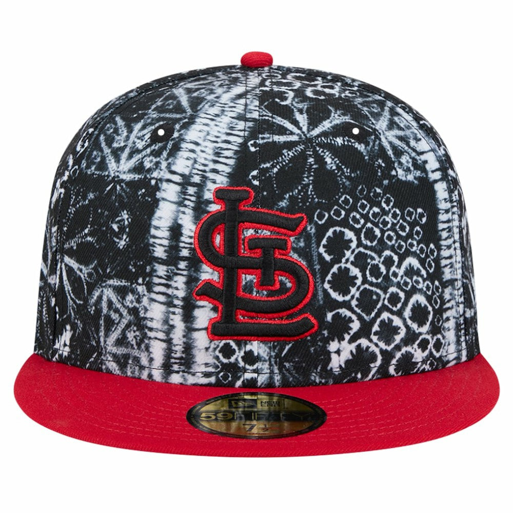 St. Louis Cardinals New Era Sands 59FIFTY Fitted Hat - Black Hats
