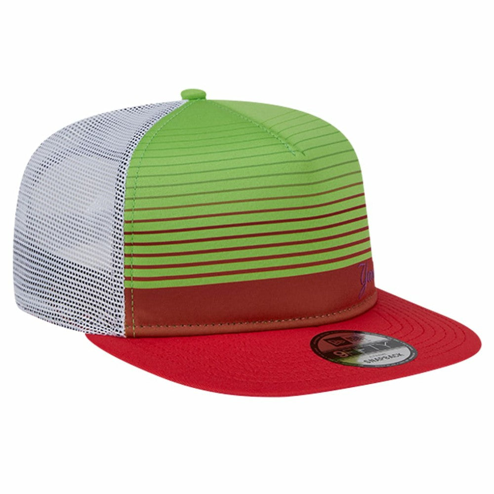 New York Yankees New Era Neon Horizon A-Frame Trucker 9FIFTY Snapback Hat - Red Hats