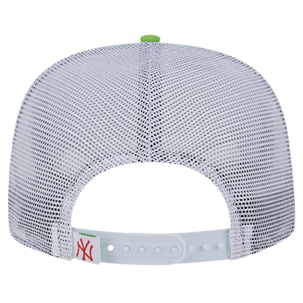 New York Yankees New Era Neon Horizon A-Frame Trucker 9FIFTY Snapback Hat - Red Hats