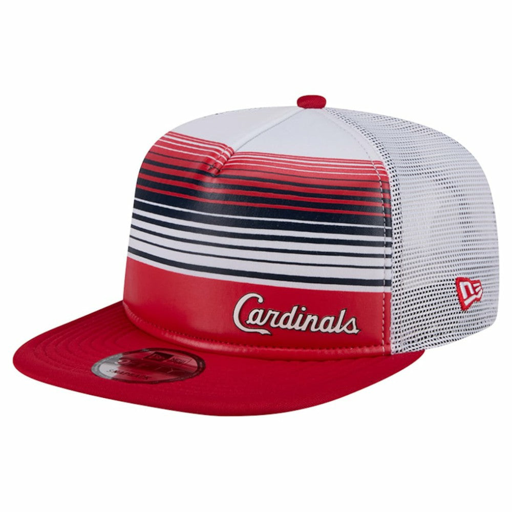 St. Louis Cardinals New Era Team Horizon 9FIFTY A-Frame Trucker Snapback Hat - Red Hats