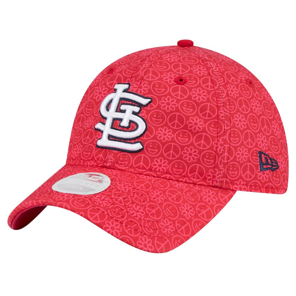 St. Louis Cardinals New Era Women's Don't Worry 9TWENTY Adjustable Hat - Red Hats