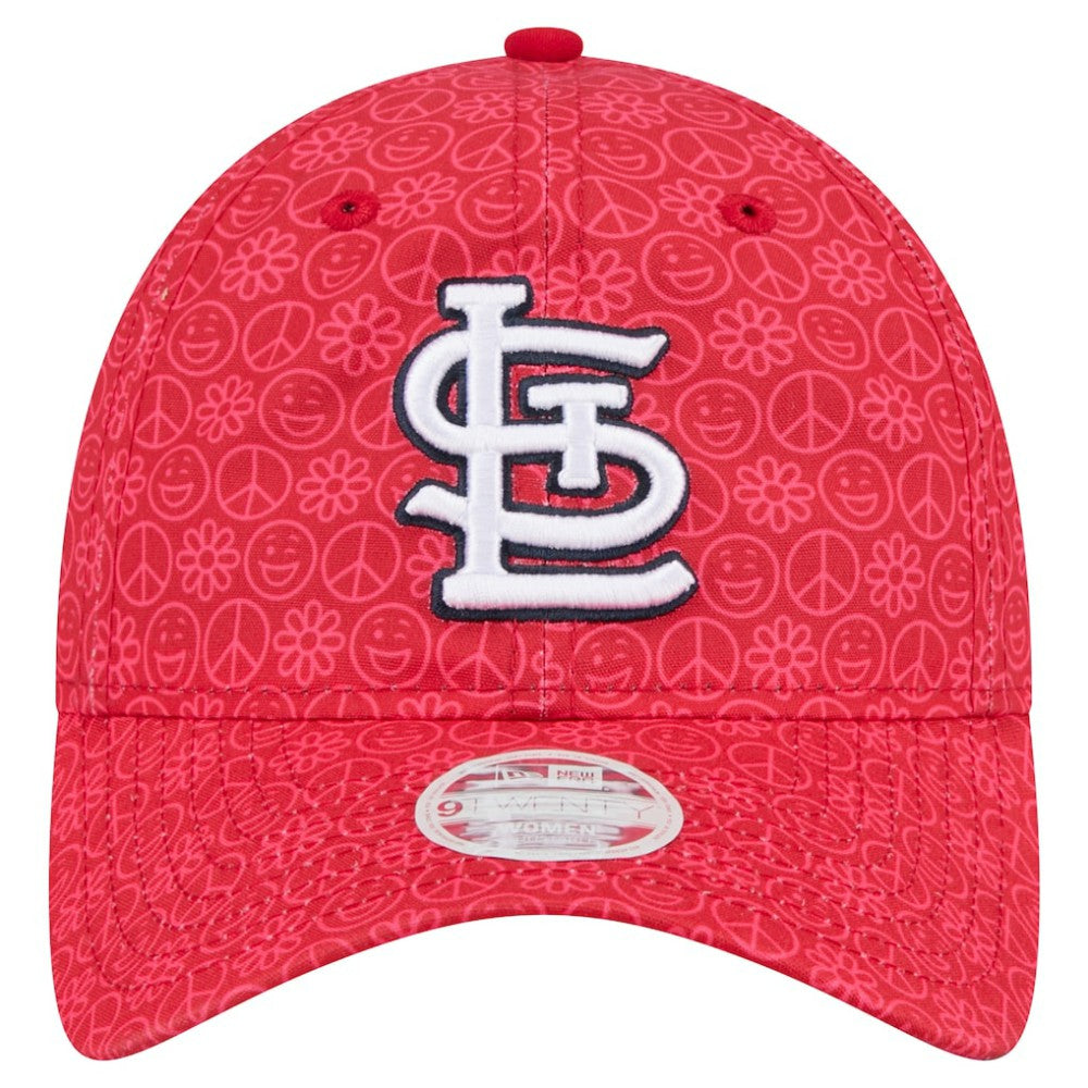 St. Louis Cardinals New Era Women's Don't Worry 9TWENTY Adjustable Hat - Red Hats