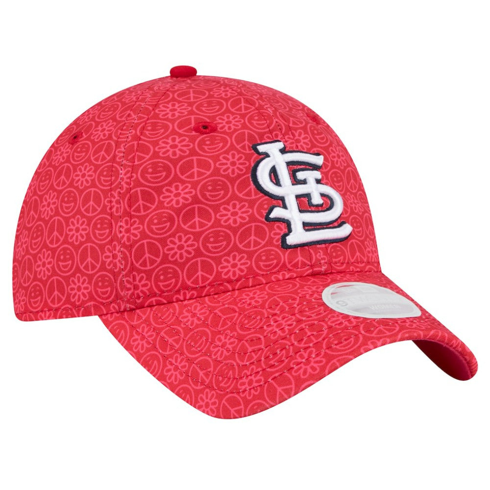 St. Louis Cardinals New Era Women's Don't Worry 9TWENTY Adjustable Hat - Red Hats
