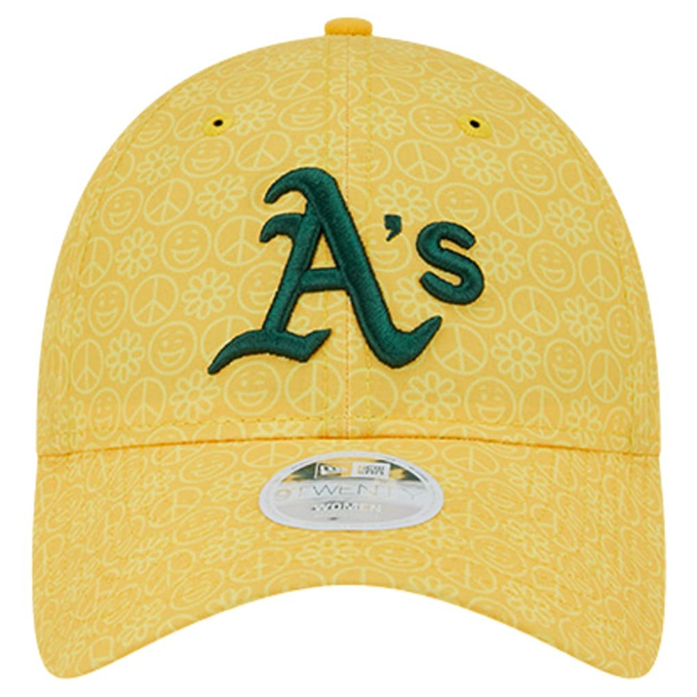 Athletics New Era Women's Don't Worry 9TWENTY Adjustable Hat - Gold Hats