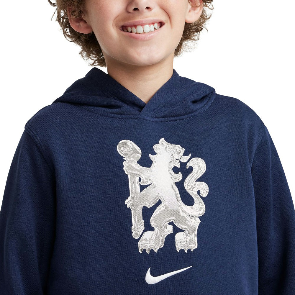 Chelsea Youth Club Pullover Hoodie Navy