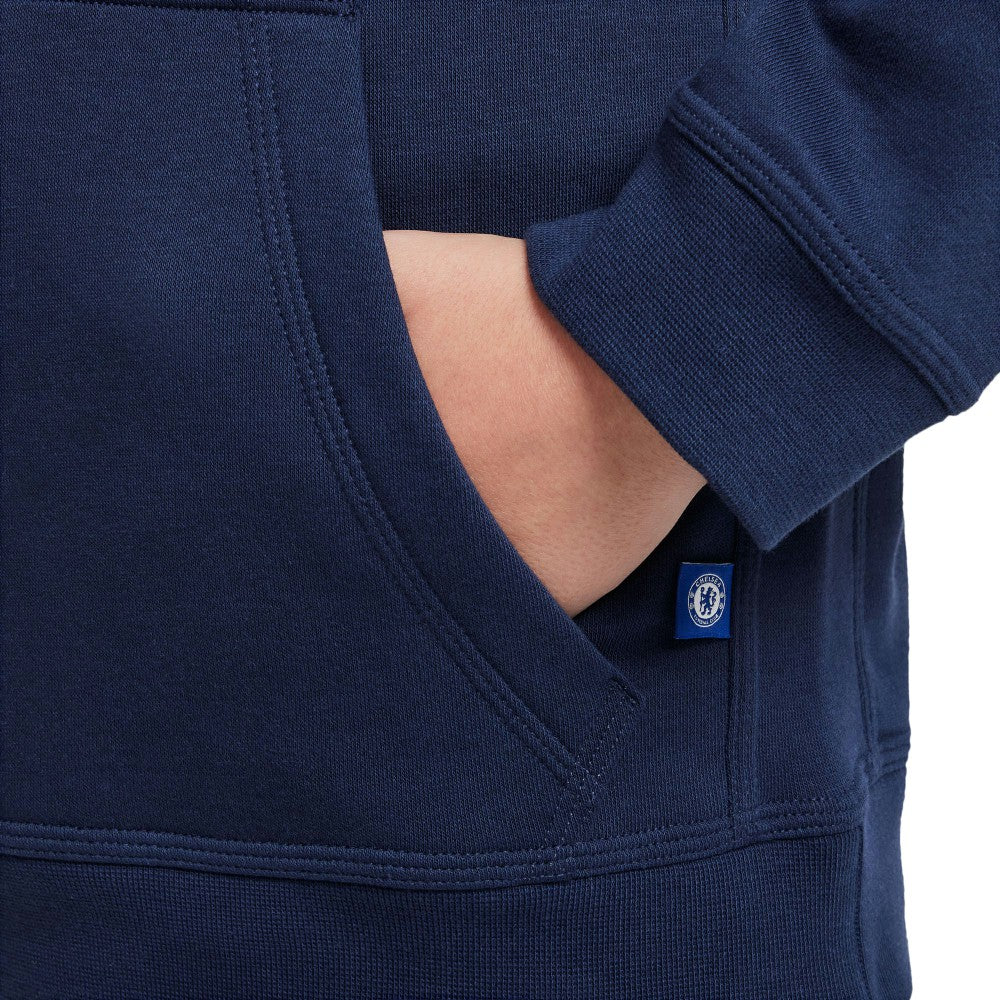 Chelsea Youth Club Pullover Hoodie Navy
