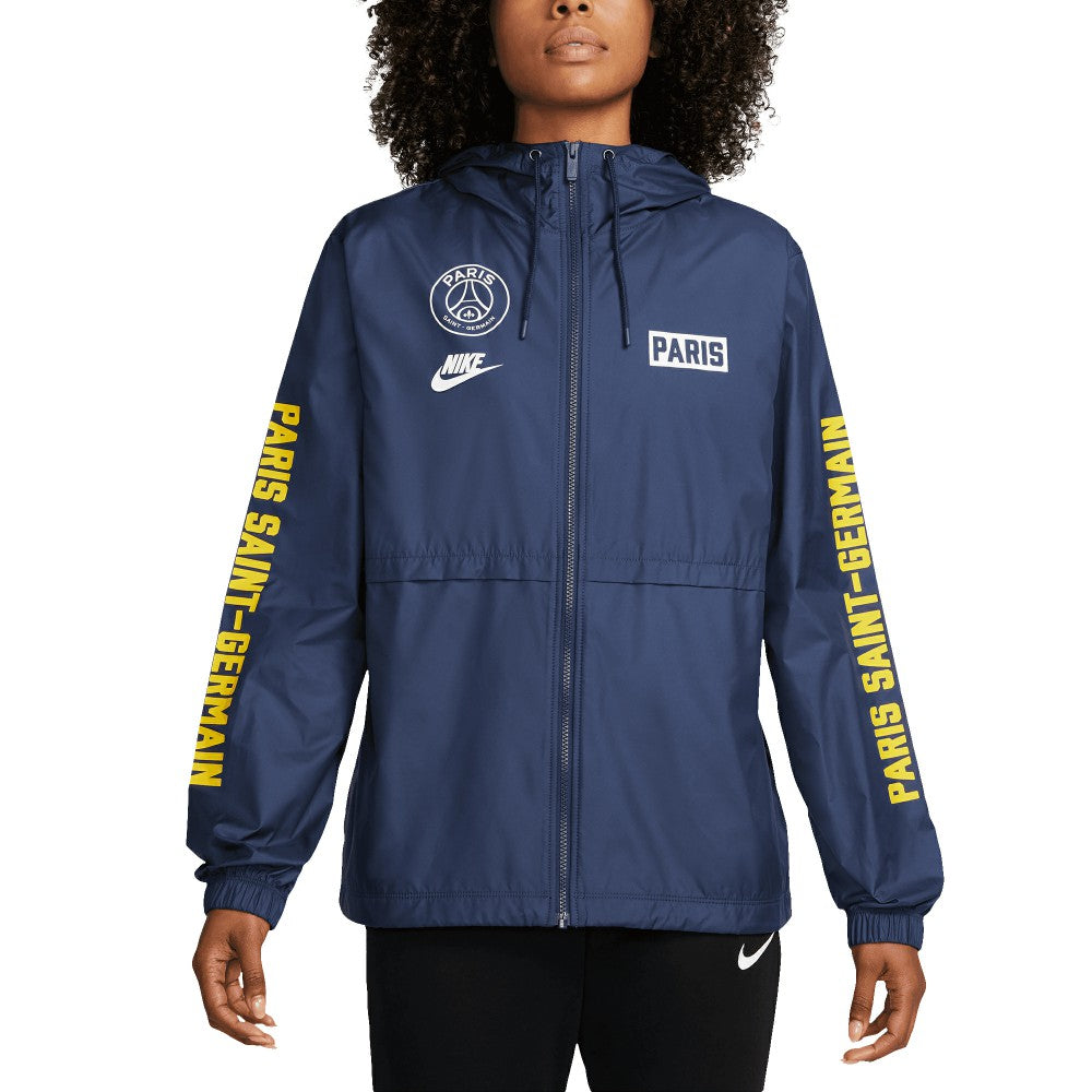Paris Saint-Germain Women's Essential Woven Full-Zip Jacket Navy