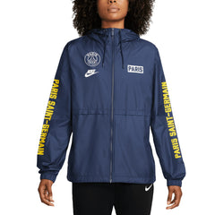 Paris Saint-Germain Women's Essential Woven Full-Zip Jacket Navy