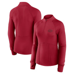San Francisco 49ers Women's Elements Quarter-Zip Jacket Scarlet