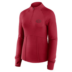 San Francisco 49ers Women's Elements Quarter-Zip Jacket Scarlet