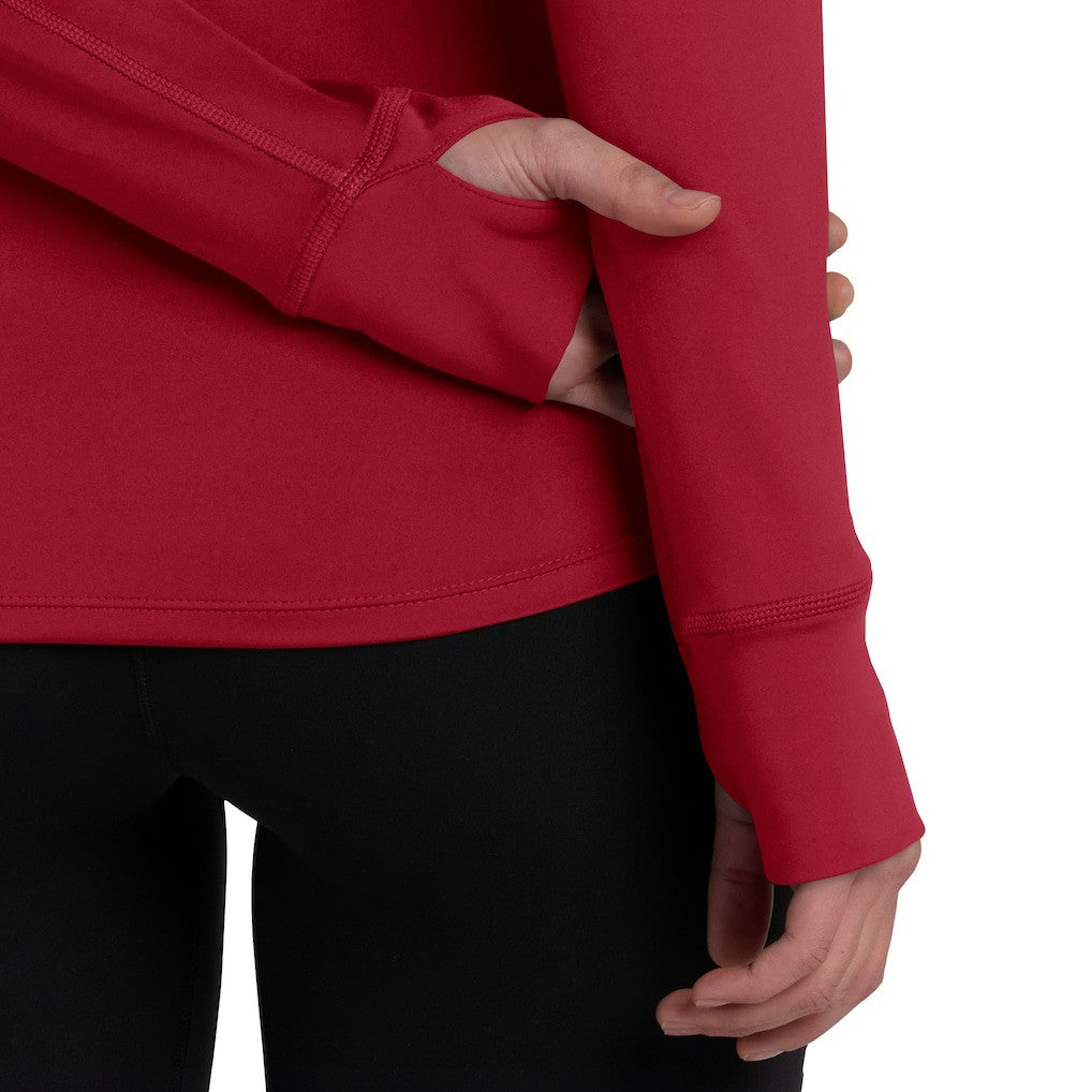 San Francisco 49ers Women's Elements Quarter-Zip Jacket Scarlet