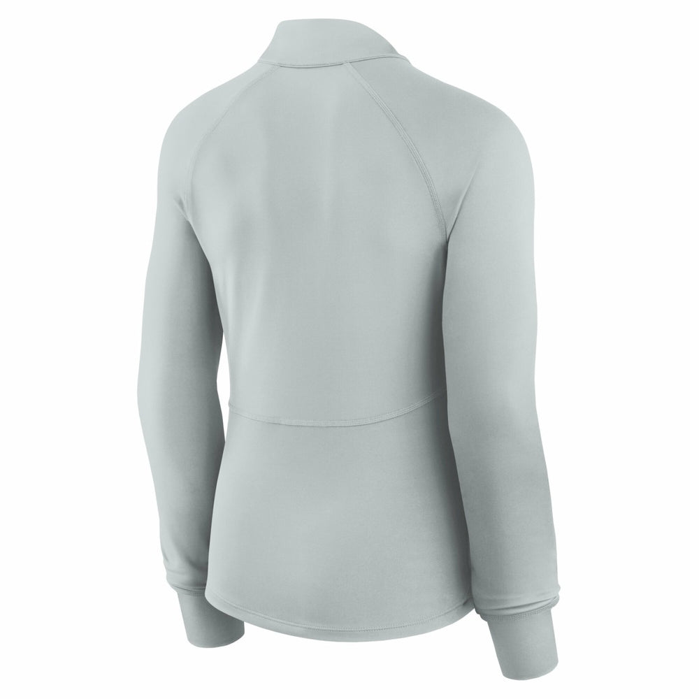 Detroit Lions Women's Elements Raglan Quarter-Zip Jacket Gray