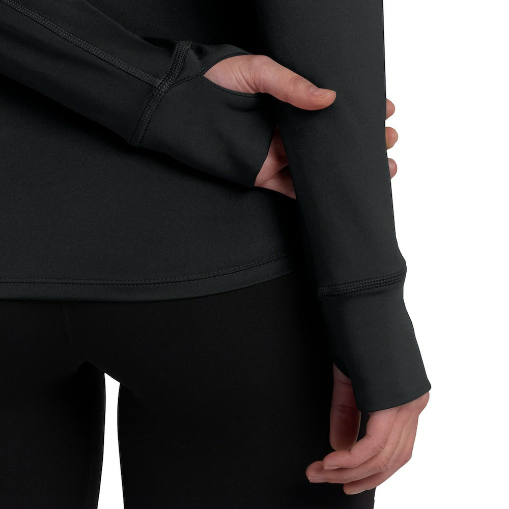 Cincinnati Bengals Women's Elements Raglan Quarter-Zip Jacket Black