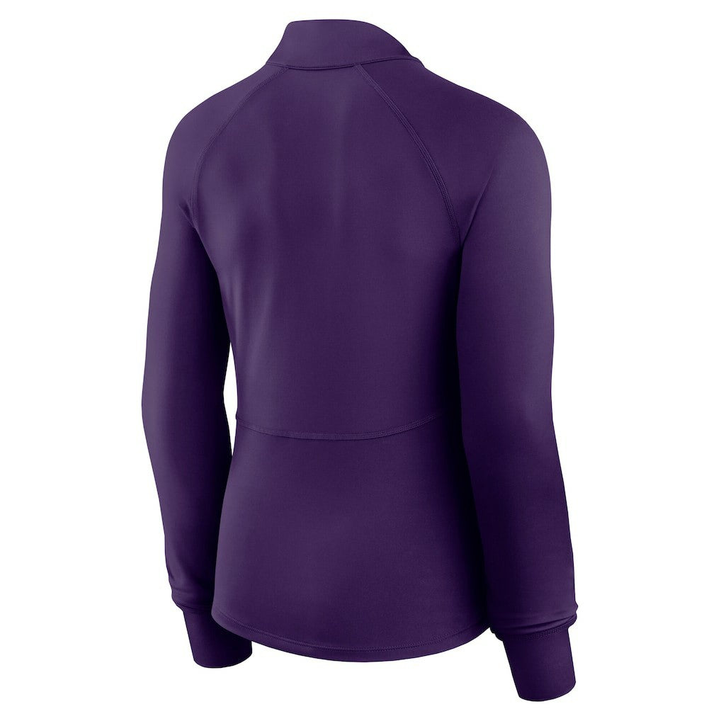 Minnesota Vikings Women's Elements Raglan Quarter-Zip Jacket Purple