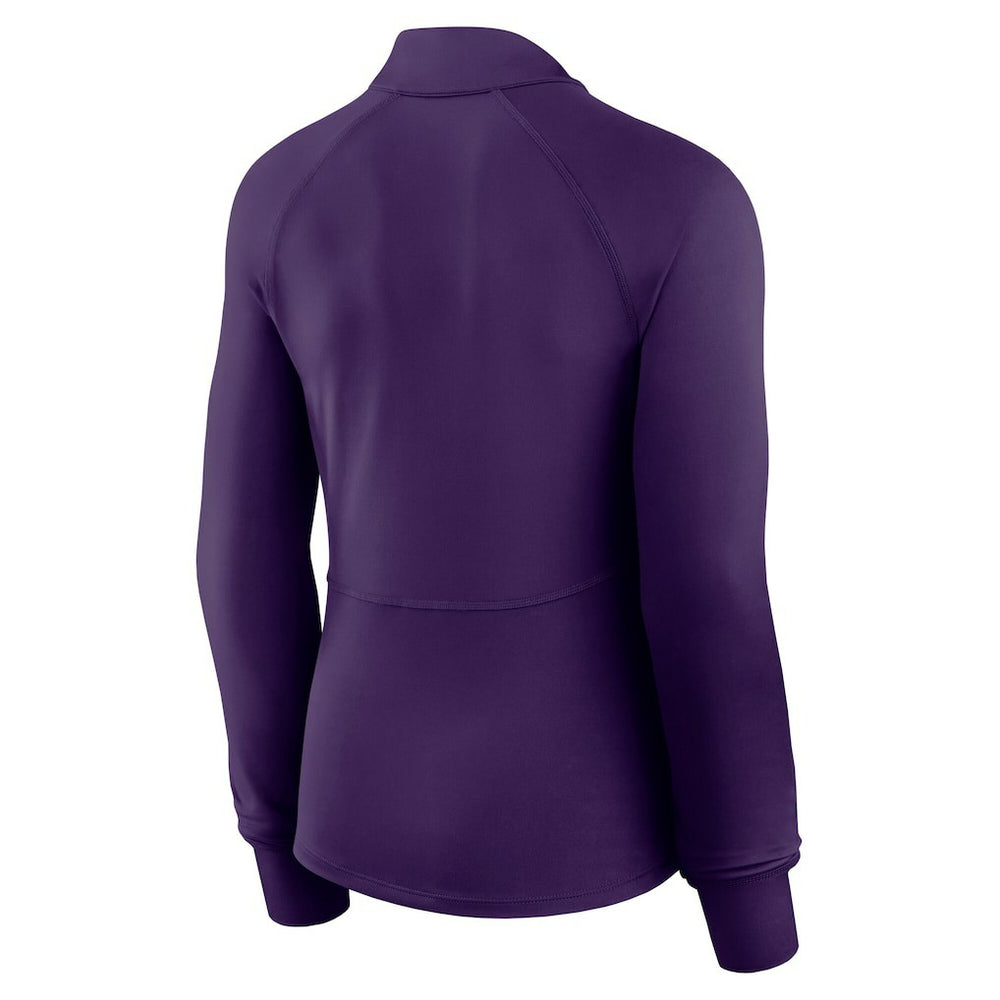 Minnesota Vikings Women's Elements Raglan Quarter-Zip Jacket Purple
