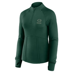 Green Bay Packers Women's Elements Raglan Quarter-Zip Jacket Green