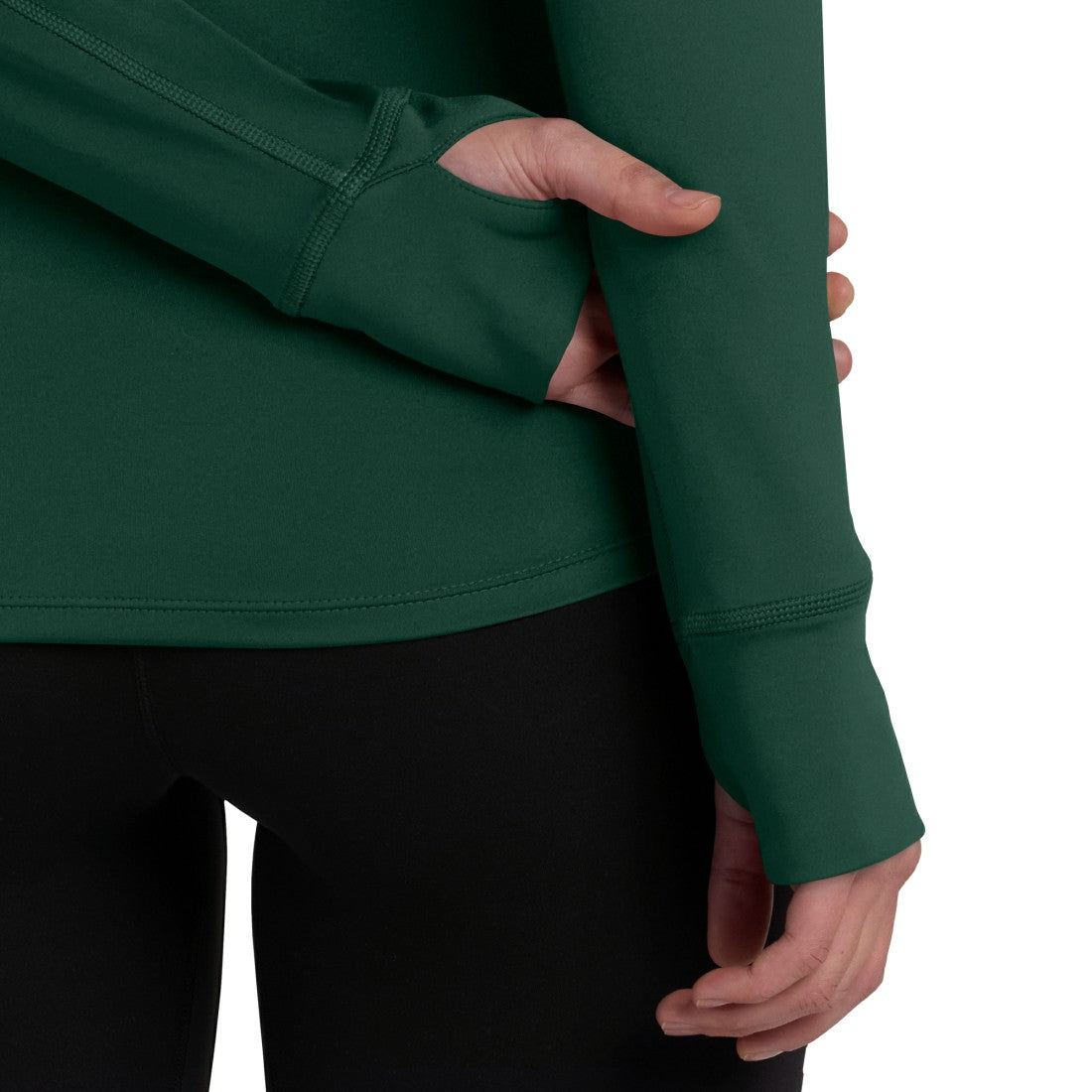 Green Bay Packers Women's Elements Raglan Quarter-Zip Jacket Green