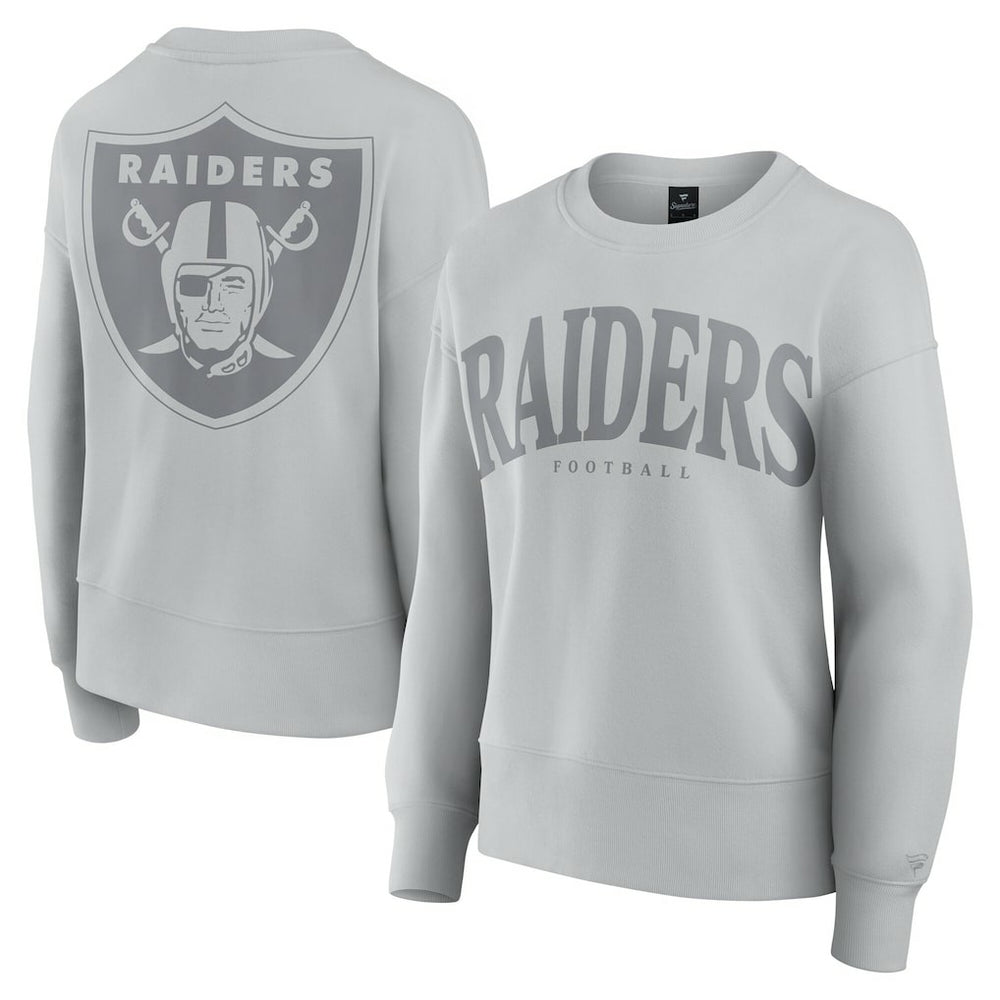 Las Vegas Raiders Women's Elements Pullover Sweatshirt Gray
