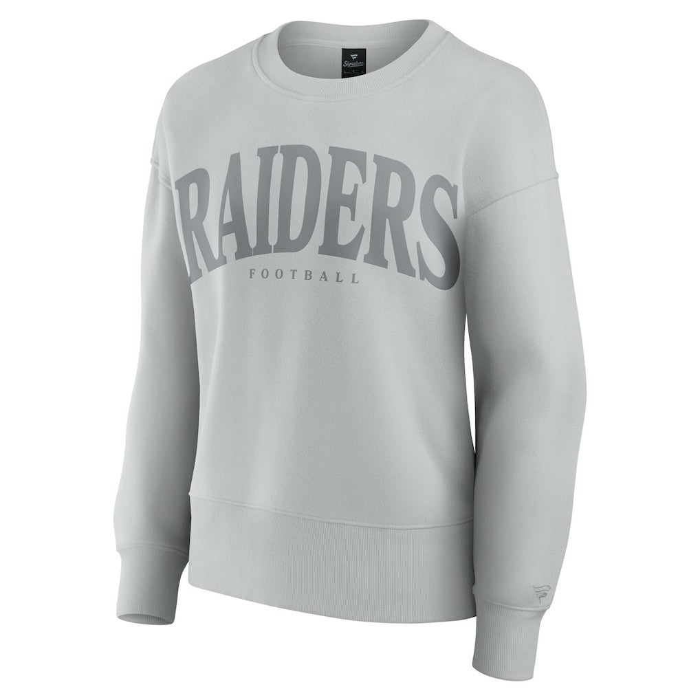 Las Vegas Raiders Women's Elements Pullover Sweatshirt Gray