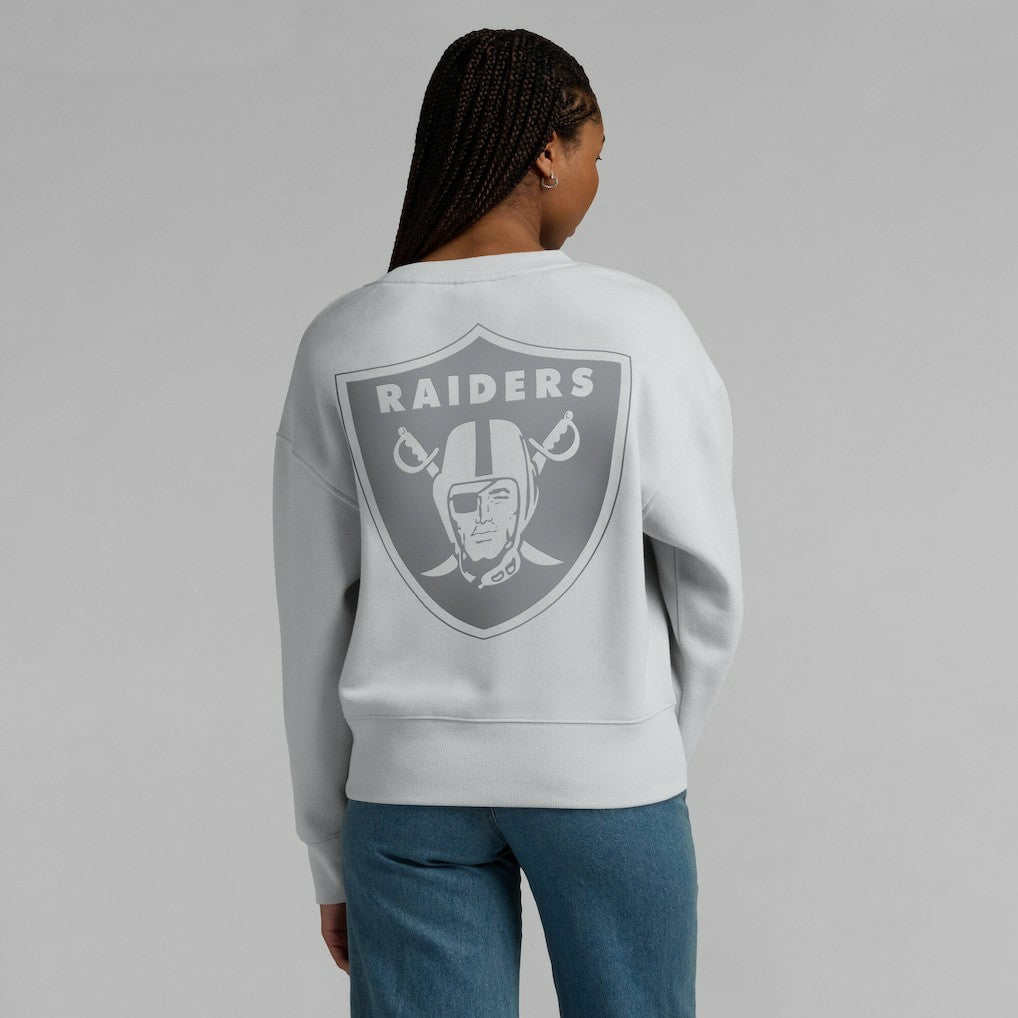Las Vegas Raiders Women's Elements Pullover Sweatshirt Gray