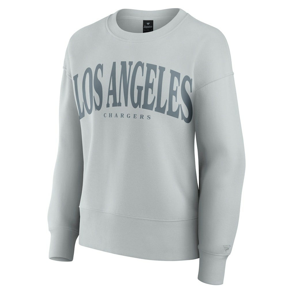 Los Angeles Chargers Women's Elements Pullover Sweatshirt Gray