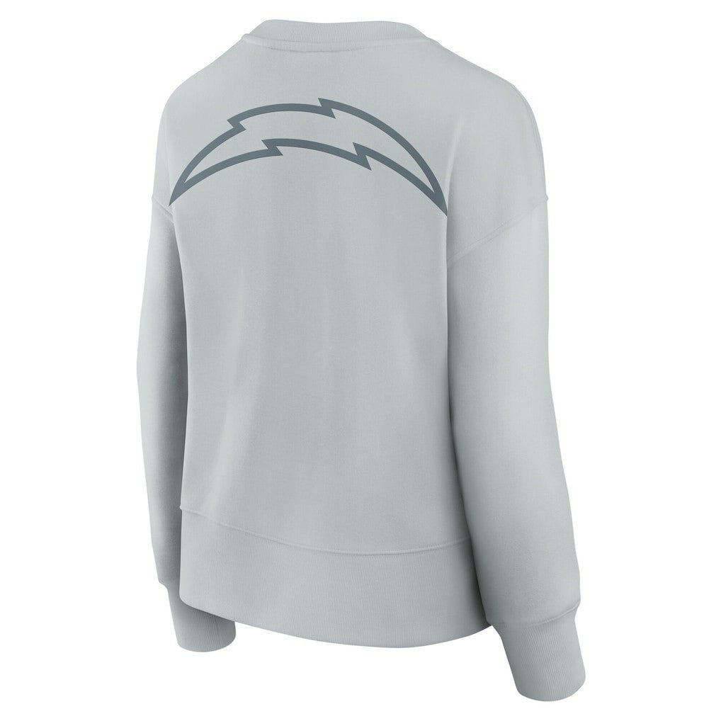 Los Angeles Chargers Women's Elements Pullover Sweatshirt Gray