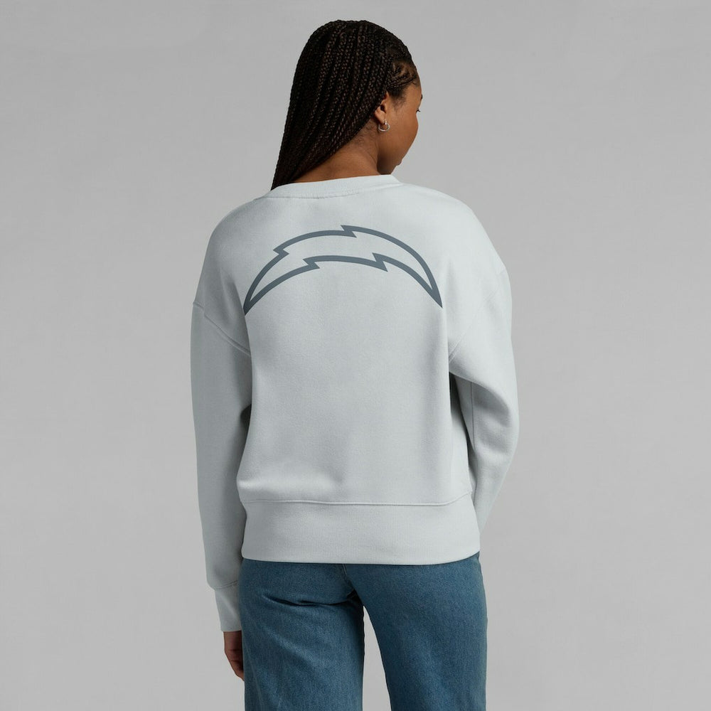 Los Angeles Chargers Women's Elements Pullover Sweatshirt Gray