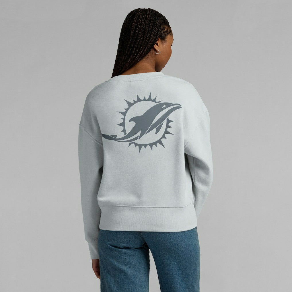Miami Dolphins Women's Elements Pullover Sweatshirt Gray