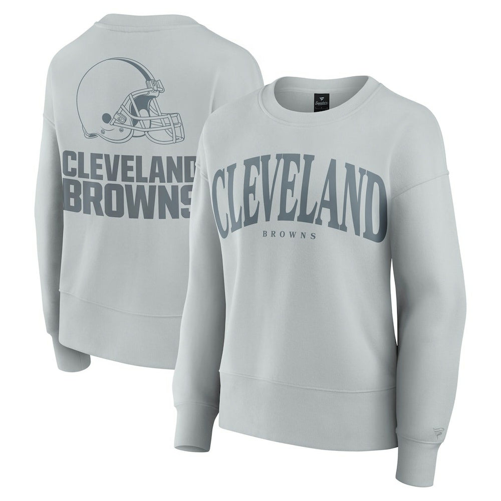 Cleveland Browns Women's Elements Pullover Sweatshirt Gray