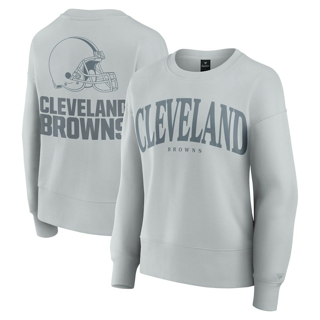 Cleveland Browns Women's Elements Pullover Sweatshirt Gray