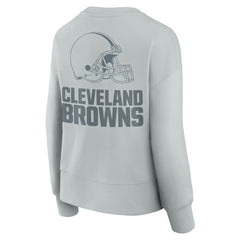 Cleveland Browns Women's Elements Pullover Sweatshirt Gray