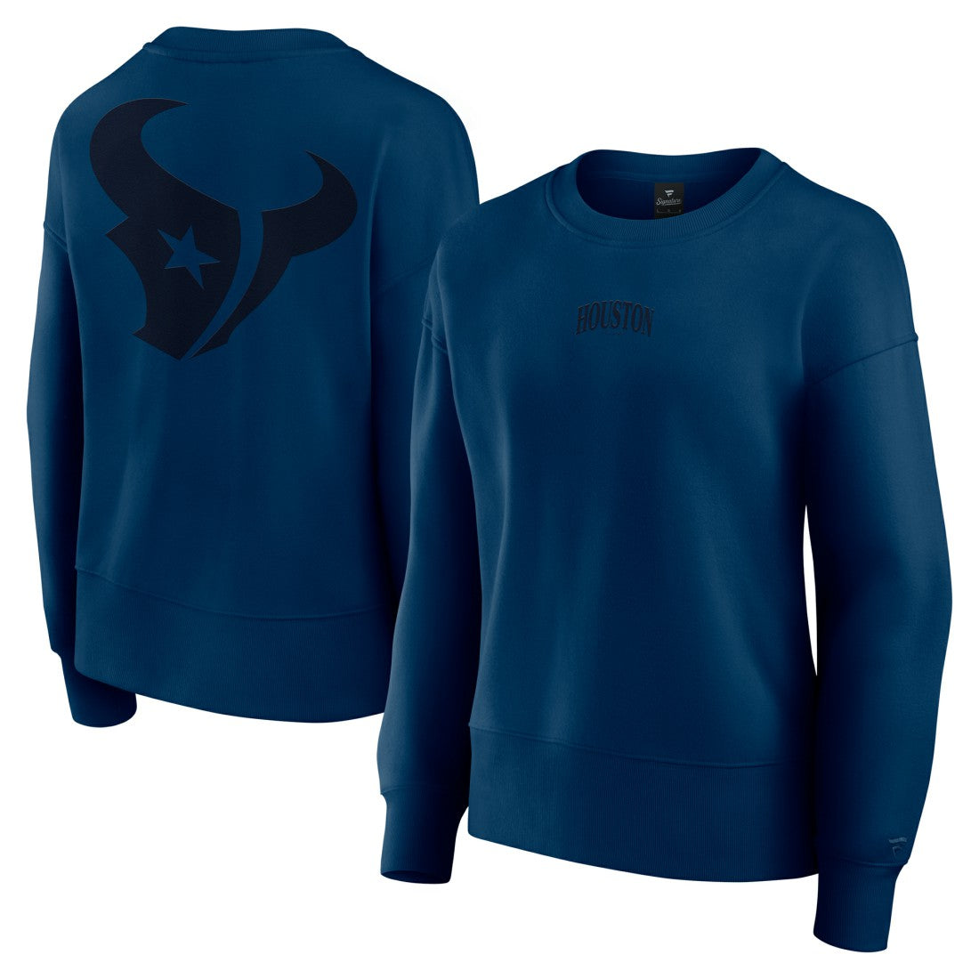 Houston Texans Women's Elements Pullover Sweatshirt Navy
