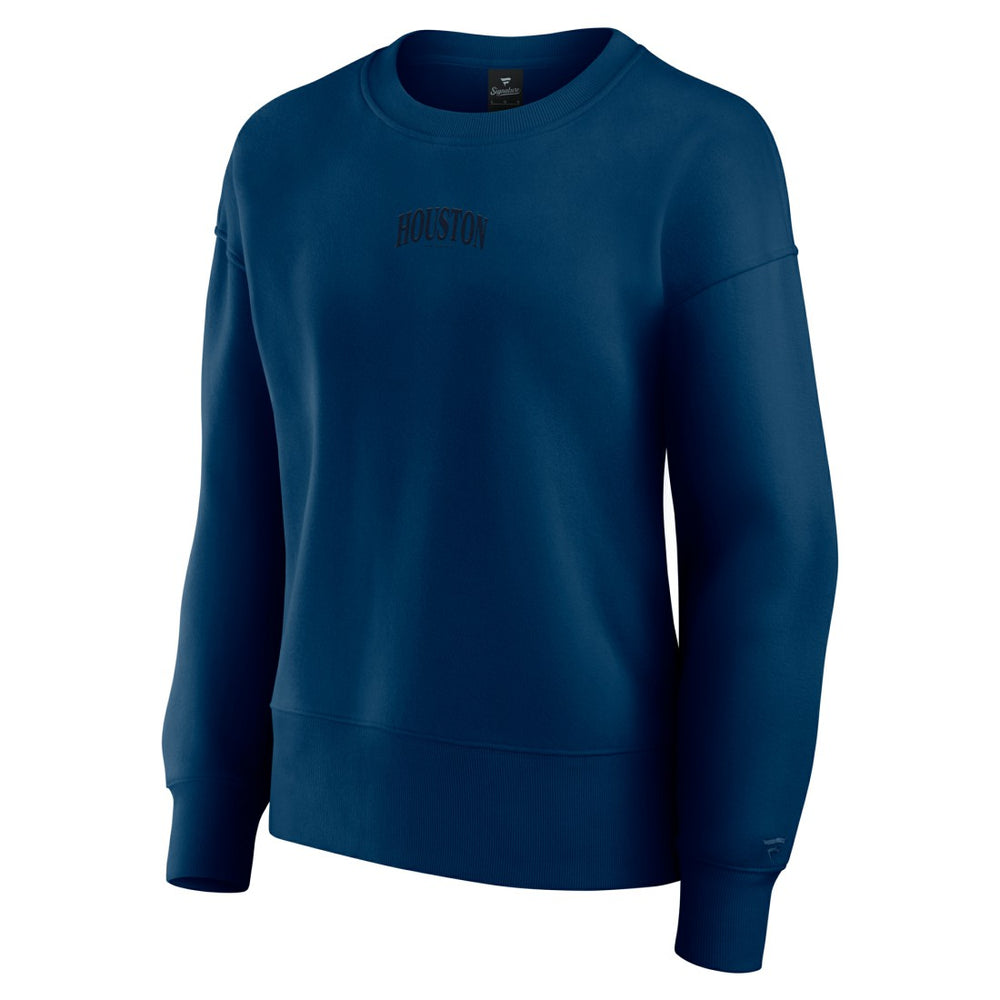 Houston Texans Women's Elements Pullover Sweatshirt Navy