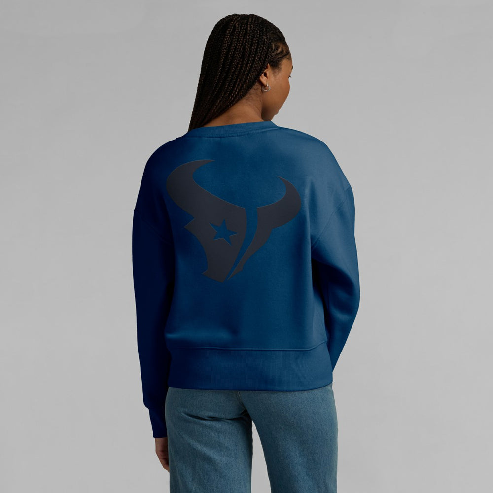 Houston Texans Women's Elements Pullover Sweatshirt Navy