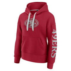 San Francisco 49ers Women's Elements Next Pullover Hoodie Scarlet